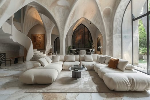 Gothic cathedral converted into a luxurious residence