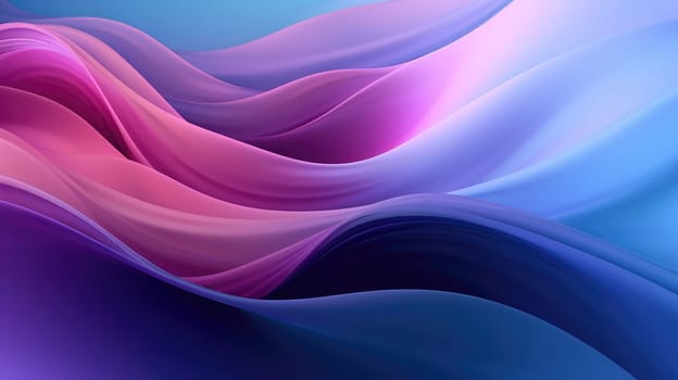 Abstract wavy pattern in vibrant pink and purple hues. Abstract artwork with colorful waves that appear to be flowing and swirling across the background. Dynamic background for modern design. AIG35.