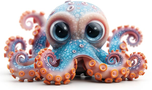 Close-Up of Octopus With Big Eyes. Selective focus.