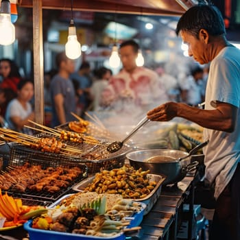 Mexican Taco: Street food vendor in Bangkok, Thailand. Street food in Bangkok.