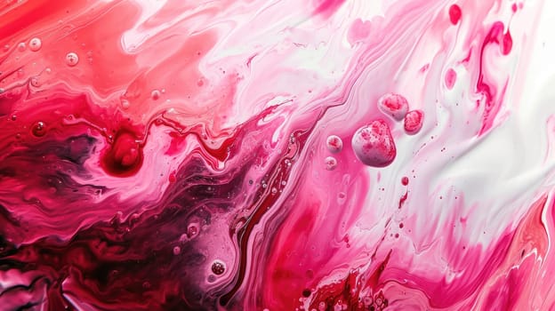 The abstract picture of the two colours between pink and white colour that has been mixing with each other in the form of the ink or liquid to become beautifully view of this abstract picture. AIGX01.
