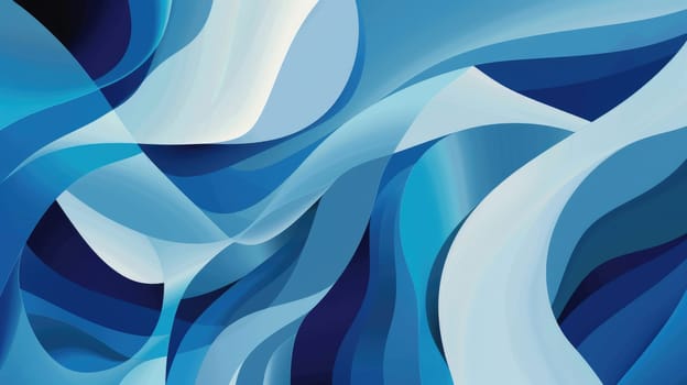 Blue abstract background with soft waves. AIG51A.