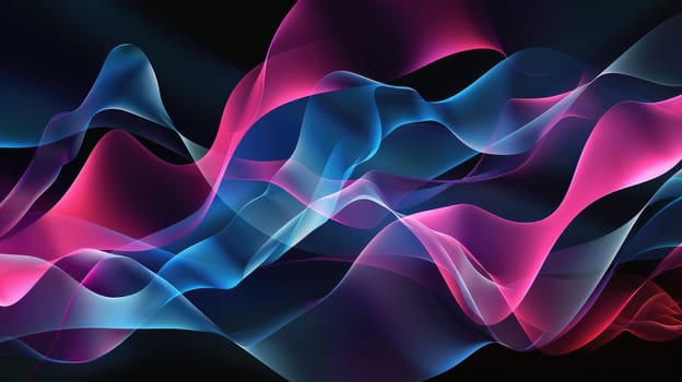 Colorful abstract background with blue and pink waves AIG51A.