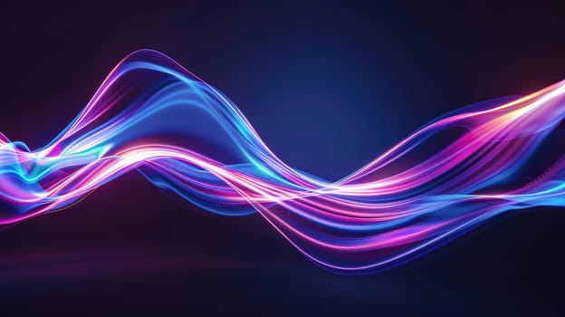 A glowing blue and pink ribbon AIG51A.