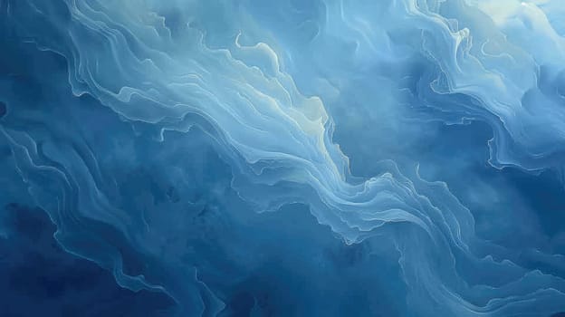 Blue and white abstract painting AIG51A.