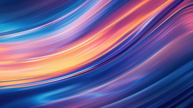 Colorful abstract painting with blue, orange and purple hues. AIG51A.