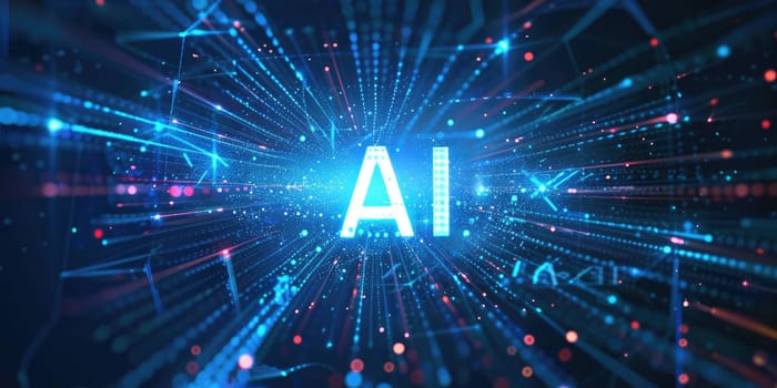 Interact with AI artificial intelligence brain processor in concept of AI artificial intelligence engineering, big data and AI machine learning to use generative AI for business support. LLMs