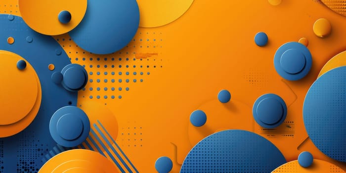 Blue and orange abstract background. AIG51A.
