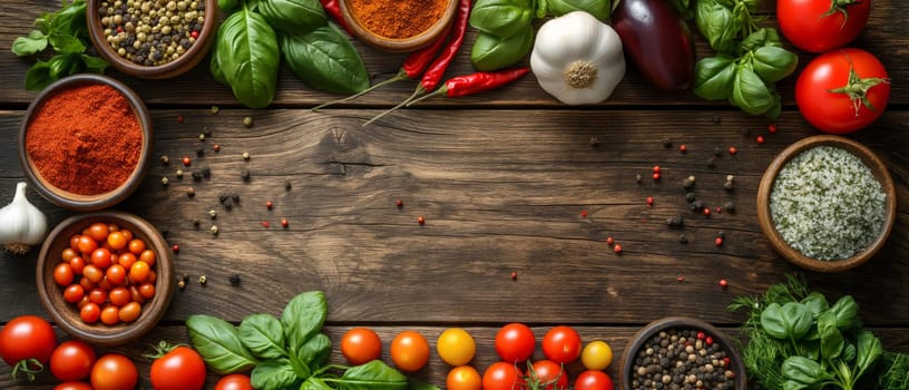 Assorted Vegetables on Wooden Table. Selective focus.