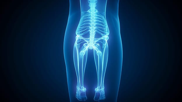 Human skeleton on X-ray, human bones. Medicine, treatment in a medical institution, healthy lifestyle, medical life insurance, pharmacies, pharmacy, treatment in a clinic.