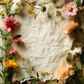 The group of the varies of the flower that has been put on the empty space of background or the blank wallpaper and a group of colourful flower form and arrange varies of the different shape. AIGX03.