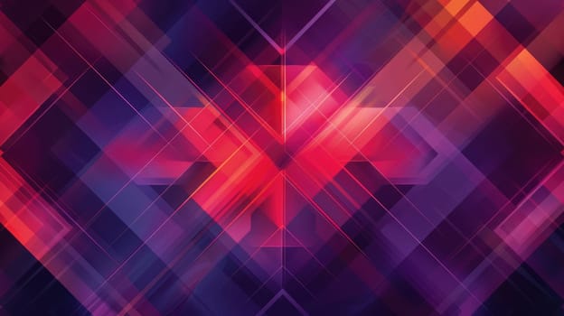 A glowing red and purple geometric pattern. AIG51A.