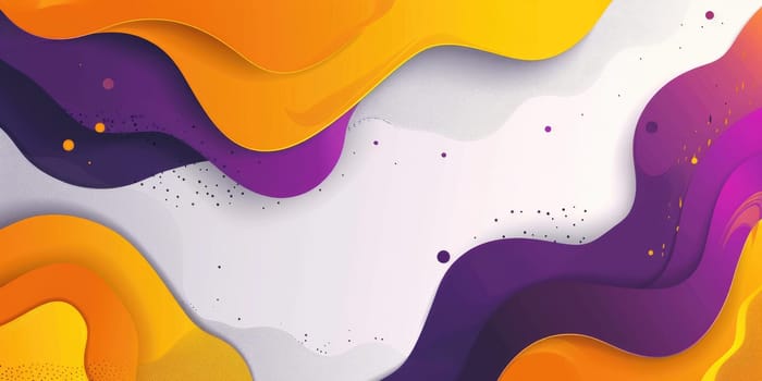A flowing multicolored abstract background with bright purple, orange, yellow and blue colors. AIG51A.