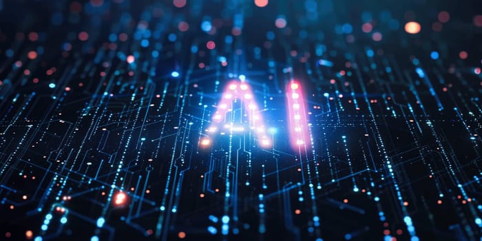 Interact with AI artificial intelligence brain processor in concept of AI artificial intelligence engineering, big data and AI machine learning to use generative AI for business support. LLMs