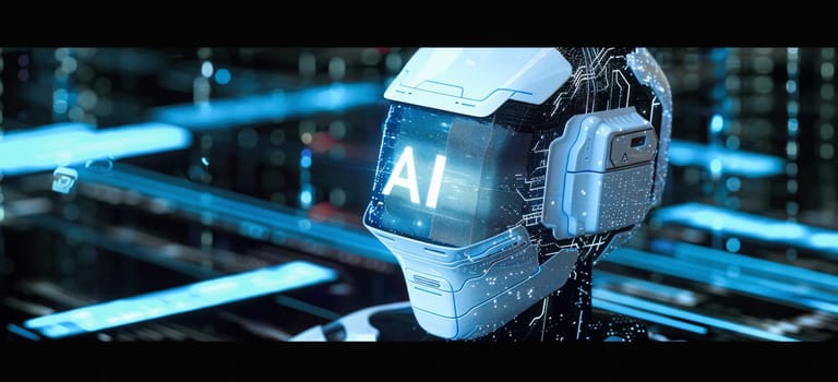 Interact with AI artificial intelligence brain processor in concept of AI artificial intelligence engineering, big data and AI machine learning to use generative AI for business support. LLMs