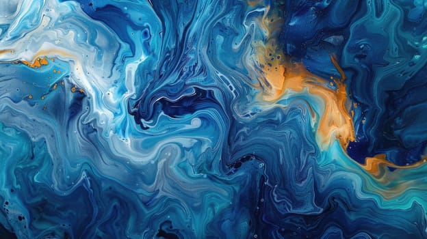 A beautiful painting capturing the azure water and cloudy atmosphere of the ocean, where liquid waves meet the sky in a stunning display of art AIG50