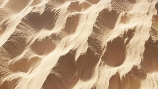 A natural landscape featuring a desert with mountains in the background, showcasing intricate geological patterns and rocks resembling a painting from a closeup aerial view AIG50