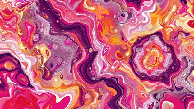 Pink and purple abstract painting AIG51A.