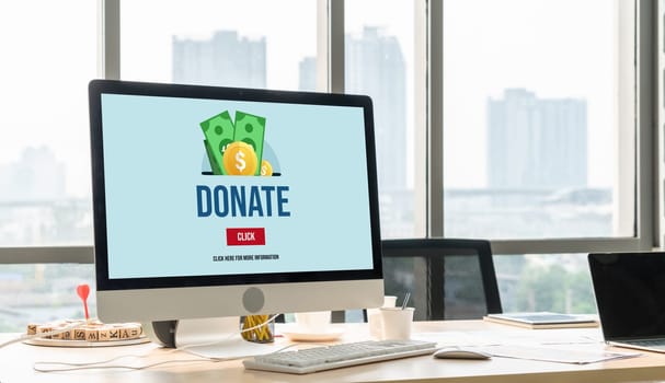 Online donation platform offer modish money sending system for people to transfer on the internet