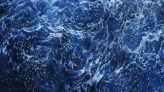 An electric blue sky filled with stars creates a mesmerizing pattern in the darkness of space. The event showcases the beauty of liquid precipitation through the lens of science AIG50