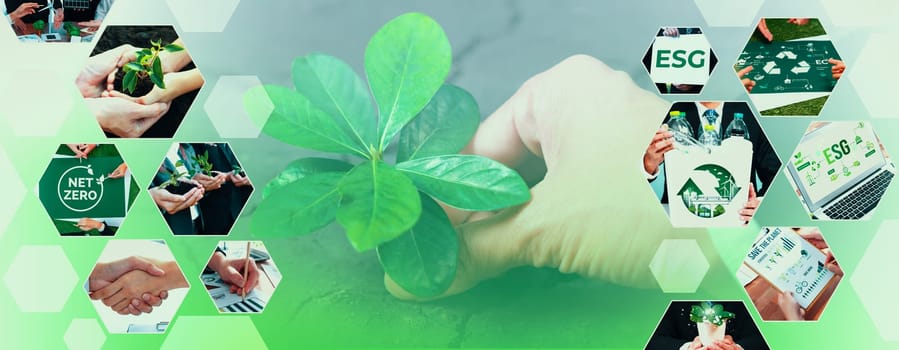 Green business ESG management tool to save world future concept model case idea to deal with bio carbon waste cycle data for better day of city life while building jobs, money, LCA tax and profit .
