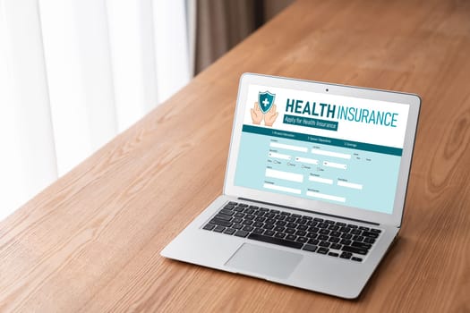 Health insurance web site modish registration system for easy form filling