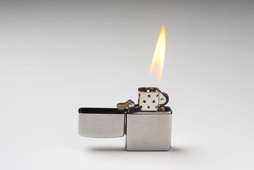 Brushed chrome lighter with windproof. One of everyday carry item for men. 