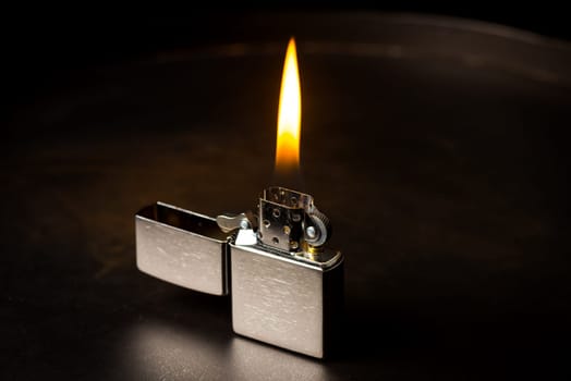 Brushed chrome lighter with windproof. One of everyday carry item for men. 