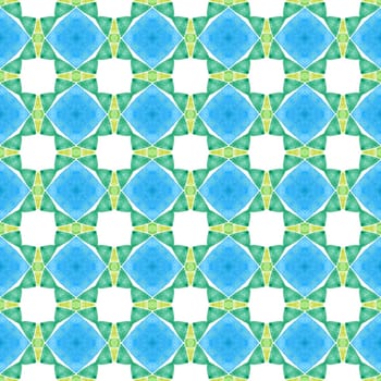Oriental arabesque hand drawn border. Green bewitching boho chic summer design. Textile ready amusing print, swimwear fabric, wallpaper, wrapping. Arabesque hand drawn design.