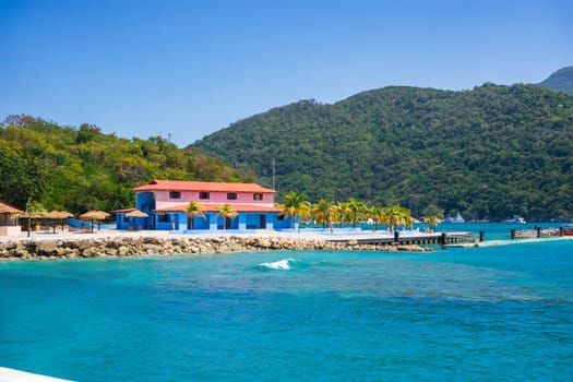 Labadee exotic tropical beach, Haiti, Caribbean Sea