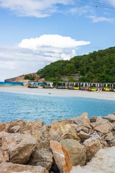 Labadee exotic tropical beach, Haiti, Caribbean Sea