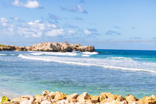 Labadee exotic tropical beach, Haiti, Caribbean Sea