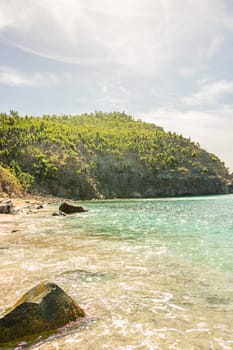 Peaceful beach in Saint Barthelemy (St. Barts, St. Barth) Caribbean