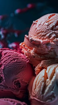 Ice cream commercial, macro food texture background design