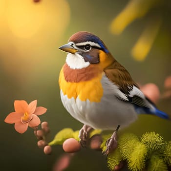 beautiful bird, with beautiful color with beautiful background for content creation