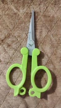 small folding travel scissors object. High quality photo