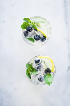 drinks, cocktails and celebration styled concept - summer cocktails for guests, home party, elegant visuals