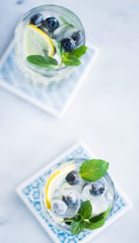 drinks, cocktails and celebration styled concept - summer cocktails for guests, home party, elegant visuals