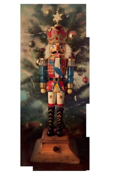 Christmas Nutcracker cut out old fashioned ai generated photo