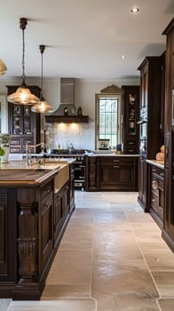 Bespoke kitchen design, country house and cottage interior design, English countryside style renovation and home decor idea