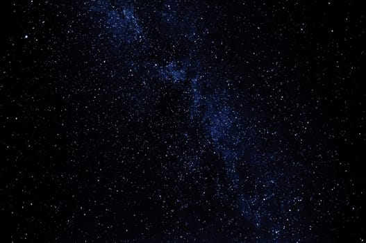 dark black starry sky with stars at night with milky way
