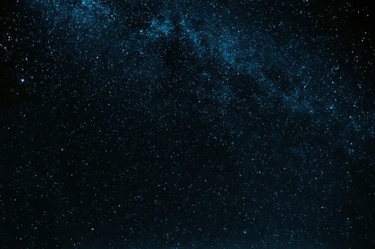 stars on the night dark blue starry sky with the milky way
