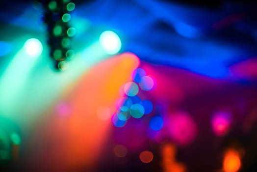 abstract bright multicolored blurred background with bokeh