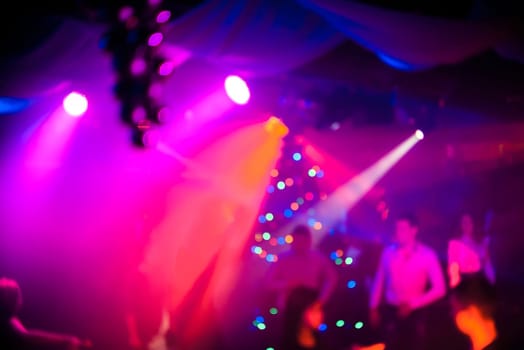 abstract bright multicolored blurred background with bokeh