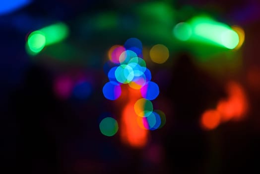 abstract bright multicolored blurred background with bokeh