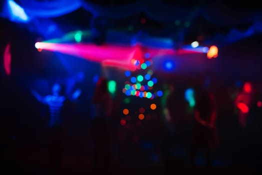 abstract bright multicolored blurred background with bokeh