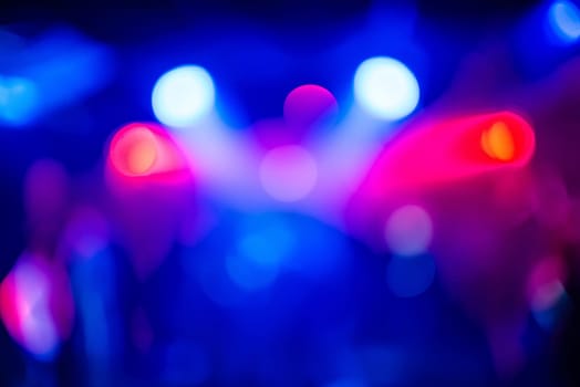 blurred abstract background red blue backgrounds with bright spots of light and bokeh