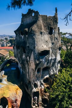 DA LAT, VIETNAM - MARCH 9, 2017: Hang Nga guesthouse, popularly known as the Crazy House. It is designed and constructed by Vietnamese woman architect Dang Viet Nga, in Dalat, Vietnam