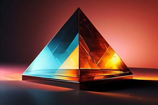 Shiny reflective gemstones create vibrant abstract decorations