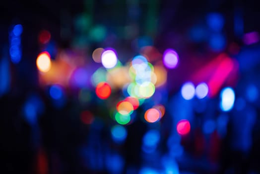 multicolored blurred background with round bright colored bokeh